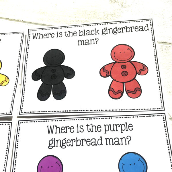 Gingerbread Men Colour Task Cards