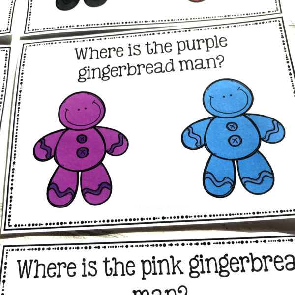 Gingerbread Men Colour Task Cards