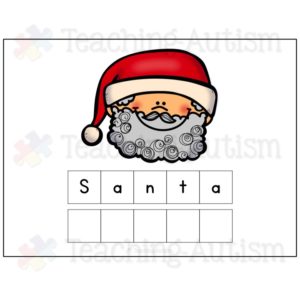 Christmas Spelling and Handwriting Cards