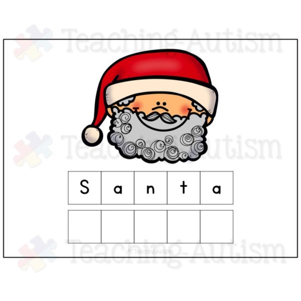 Christmas Spelling and Handwriting Cards