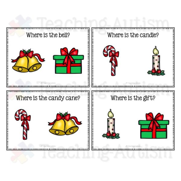 Christmas Vocabulary Recognition Task Cards