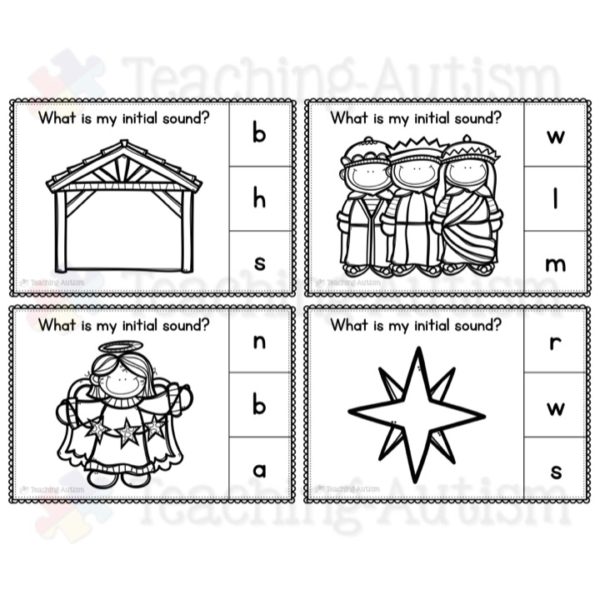 Christmas Initial Sound Task Cards