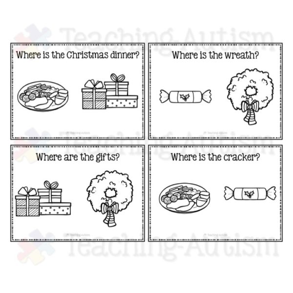 Christmas Vocabulary Recognition Task Cards