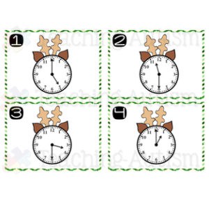 Christmas Telling Time Task Cards