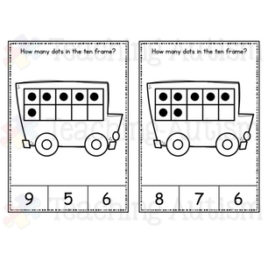 School Bus, Back To School Math Task Cards - Teaching Autism