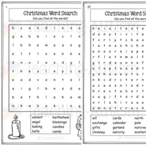 Christmas Word Search Pack