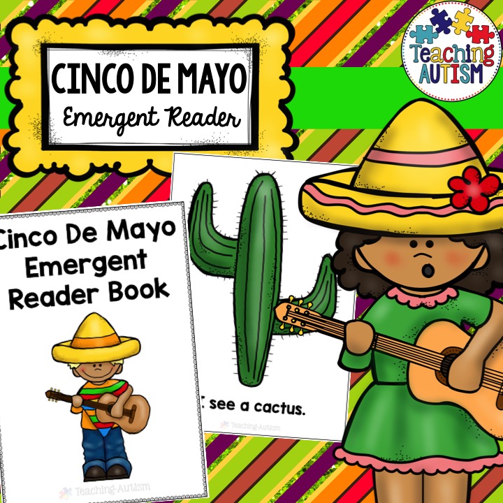 Cinco de Mayo Emergent Reader Book - Teaching Autism