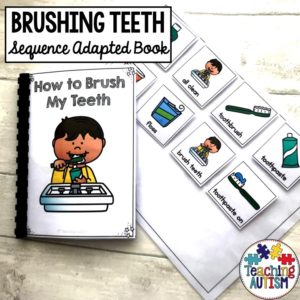 Brushing Teeth Sequencing Adapted Book