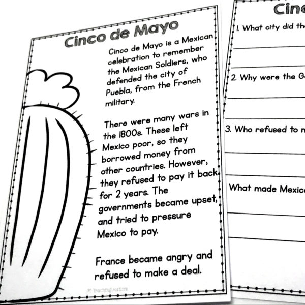 Cinco de Mayo Activity Bundle