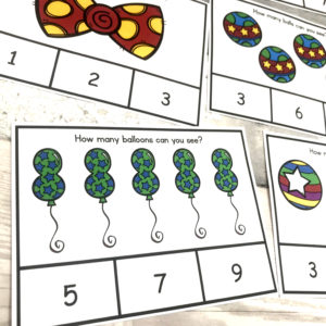 Circus Counting Task Cards