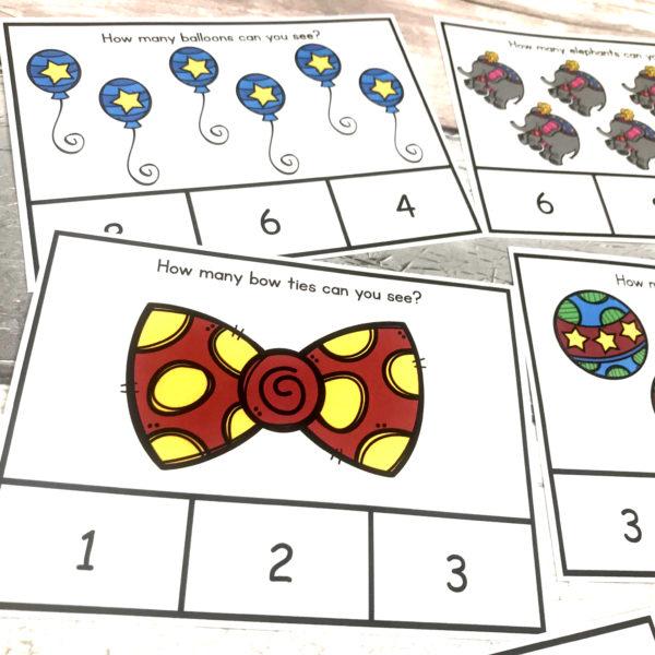 Circus Counting Task Cards