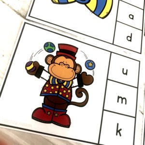 Circus Initial Letter Task Cards