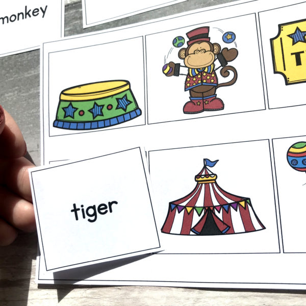 Circus Word to Picture Matching Activity