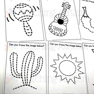 Cinco de Mayo Tracing Task Cards