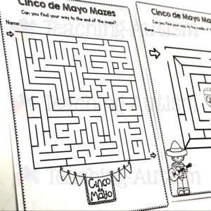 Cinco de Mayo Maze Worksheets