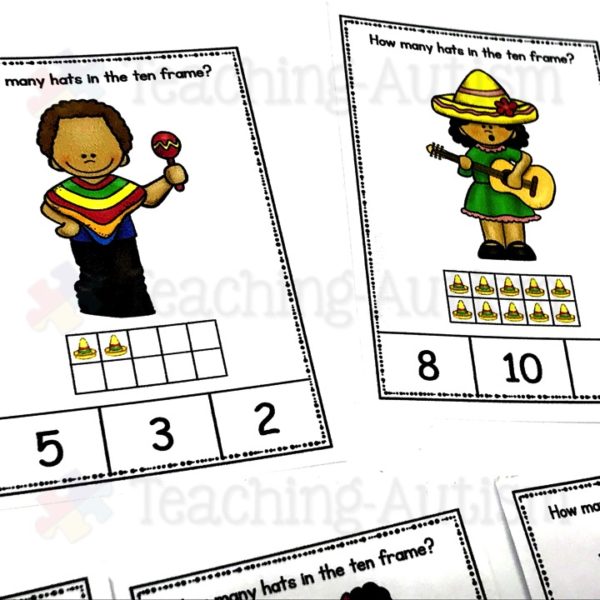 Cinco de Mayo Ten Frame Task Cards