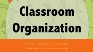 5 Day Teacher Classroom Organization Challenge