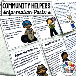 Community Helpers Editable Flashcards