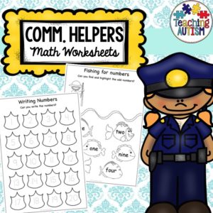 Community Helpers Math Worksheets