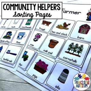 Community Helpers Sorting Pages