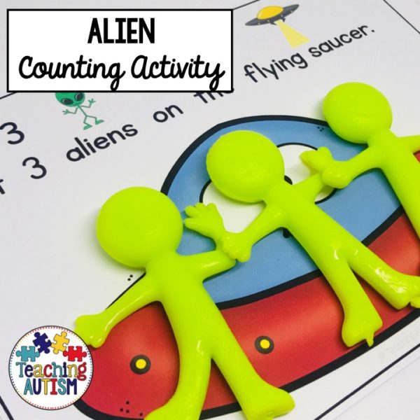 Aliens Counting Math Activity