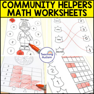 Community Helpers Math Worksheets