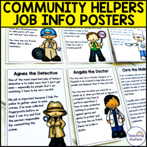 Community Helpers Roles Editable Flashcards
