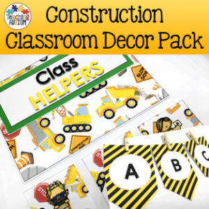 Construction Classroom Decor Pack