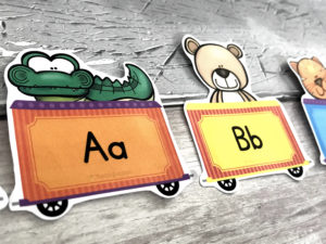 Animal Alphabet Train Display