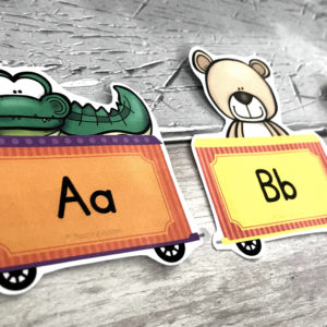 Animal Alphabet Train Display
