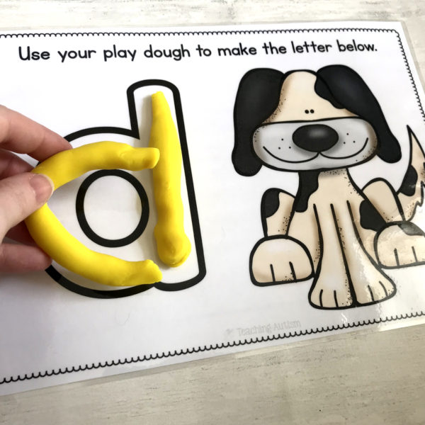 Alphabet Play Dough Mats