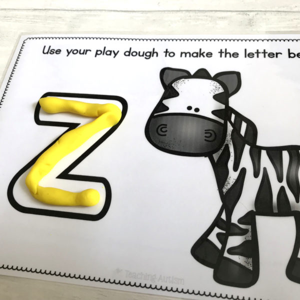 Alphabet Play Dough Mats