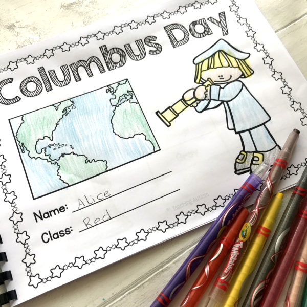 Columbus Day Work Book