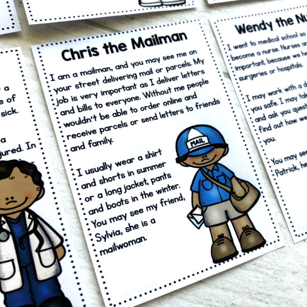 Community Helpers Editable Flashcards