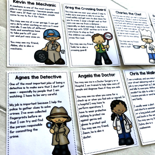 Community Helpers Editable Flashcards