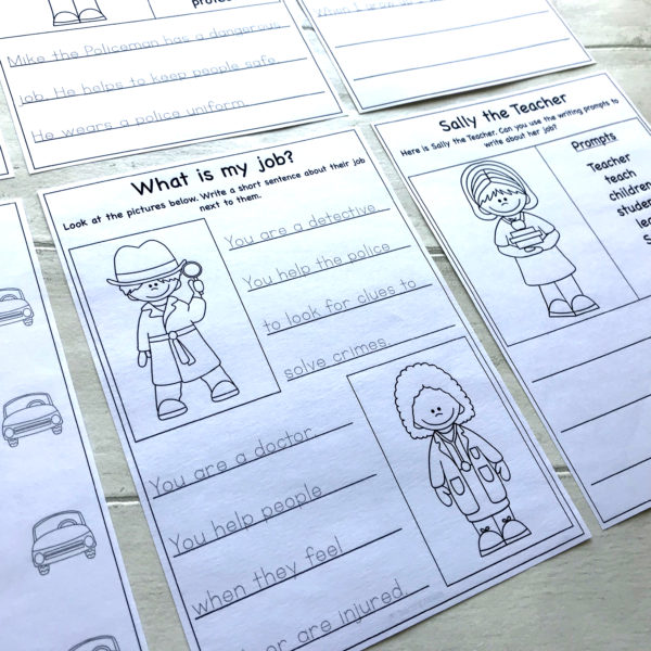 Community Helpers ELA Literacy Worksheets