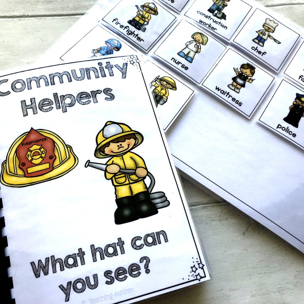 Community Helpers Adapted Books For Special Education - Teaching Autism