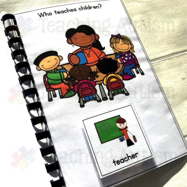 Community Helpers Wh Questions Adapted Book