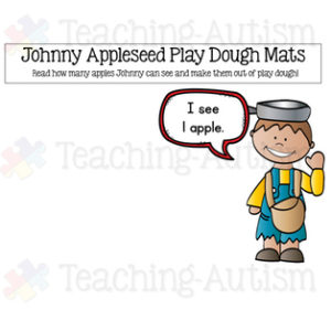 Johnny Appleseed Playdough Mats