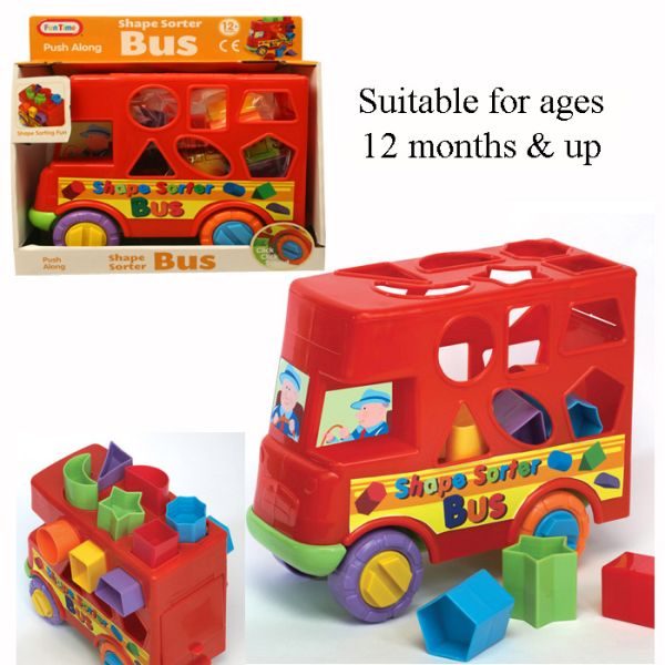 Push Along Bus Shape Sorter