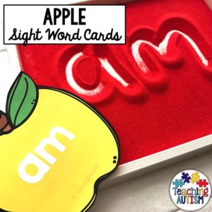 Apple Sight Word Flashcards
