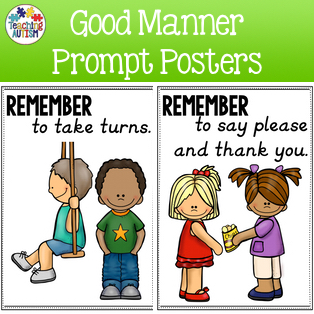 Free Good Manners Posters