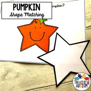 Pumpkin 2D Shape Halloween Matching