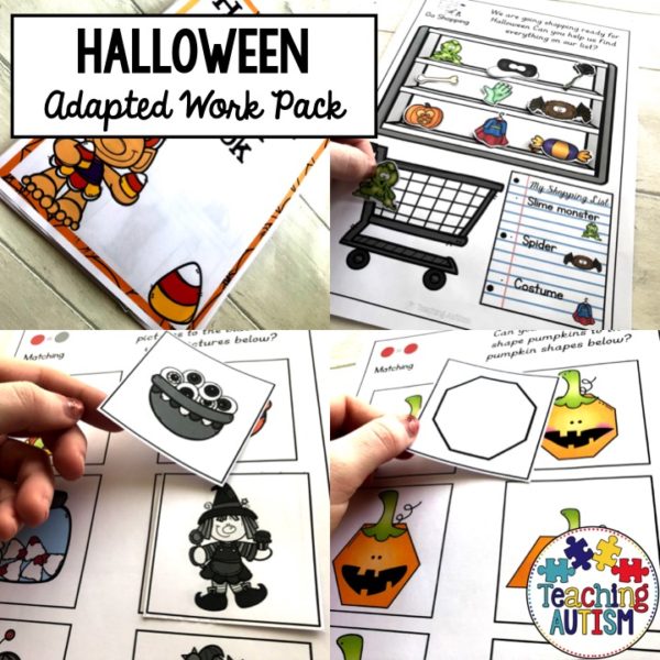 Halloween Adapted Work Book