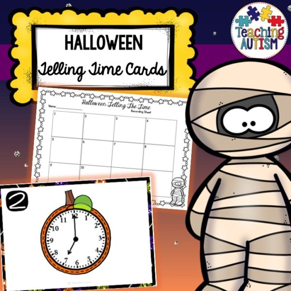 Halloween Telling Time Task Cards