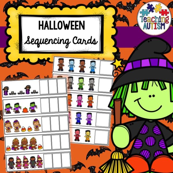 Halloween Sequencing Task Cards