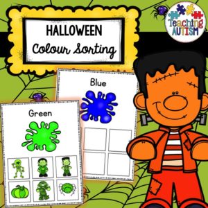 Halloween Color Sorting Activity
