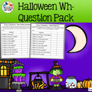 Halloween Wh Questions Pack