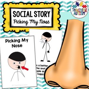 Picking My Nose Social Story