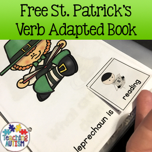 Free St Patrick's Day Adapted Book